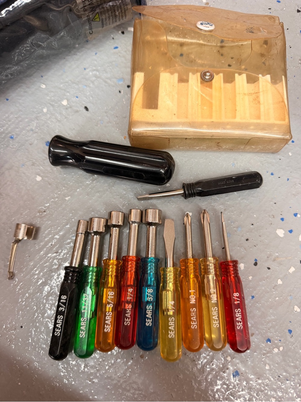 Vintage Sears Drive Tool Set – Original Case